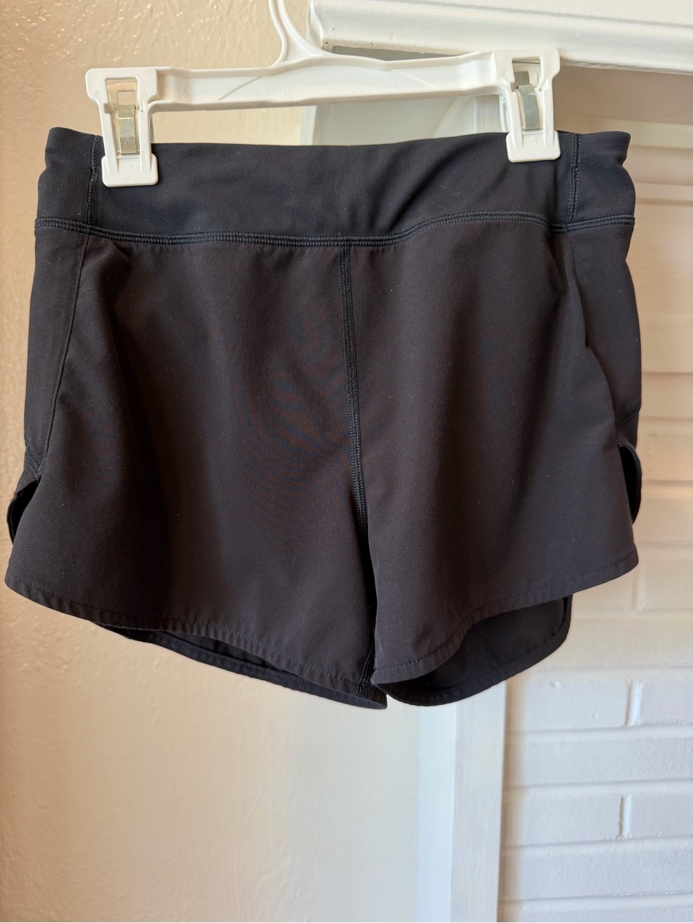 Athleta Girl Run The World 3” Black Running Shorts Size 12 Athletic Lined